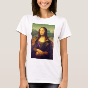 T-shirts Mona Lisa Com Fita Roxa