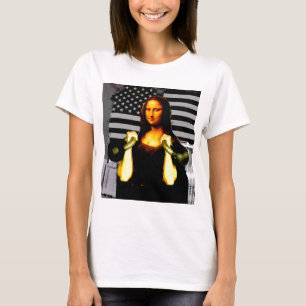 T-shirts Mona Lisa com KettleBells