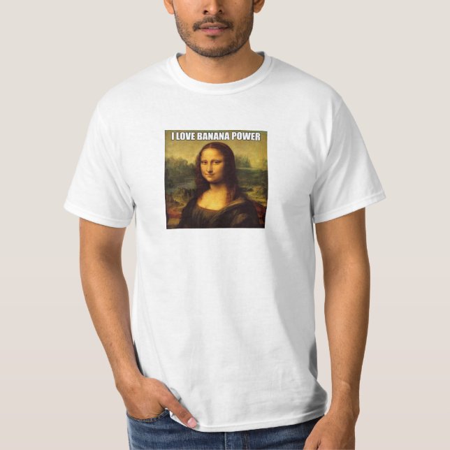 T-shirts Mona lisa diz (Frente)