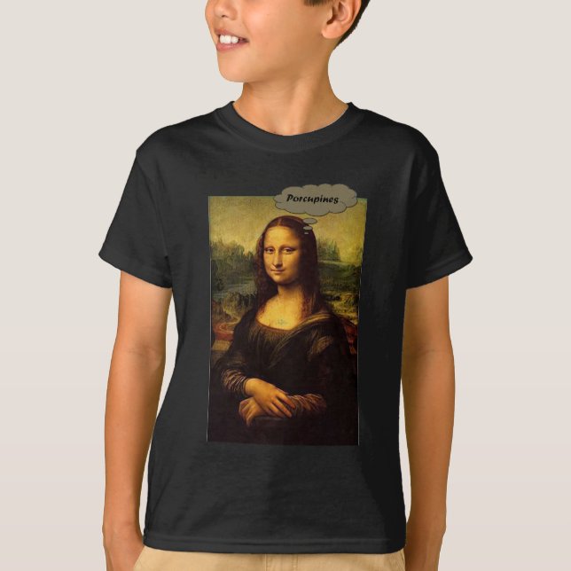 T-shirts Mona Lisa Porcupines (Frente)