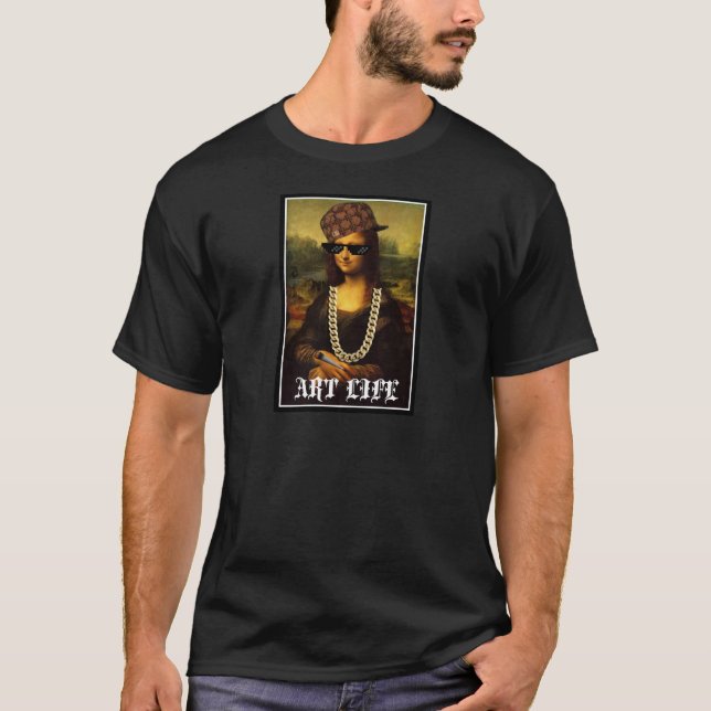 T-shirts Mona Lisa Thug Life Art Life (Frente)