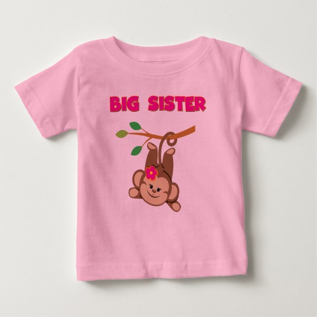 T-shirts Monkey Big Sister (Frente)