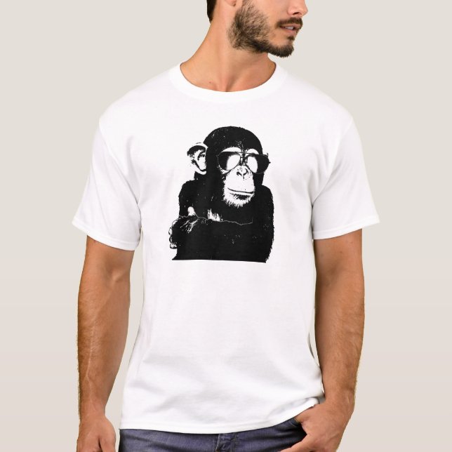 T-shirts Monkey.gif obscuro (Frente)