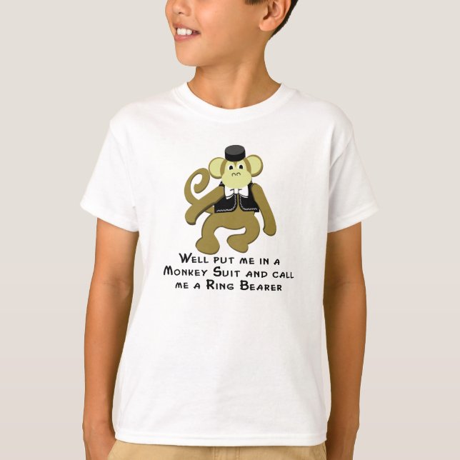 T-shirts Monkey Suit/ Ring Bearer (Frente)