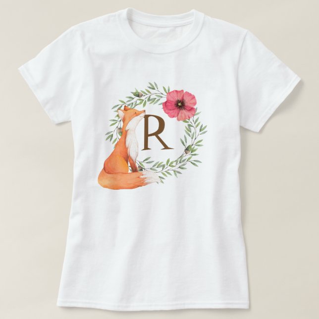 T-shirts MONOGRAM Woodland Fox (Frente do Design)