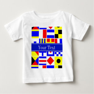 T-shirts Monograma conhecido real colorido das bandeiras de