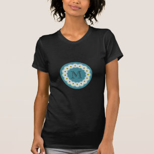T-shirts Monograma das abelhas de desenho feminino de tendê