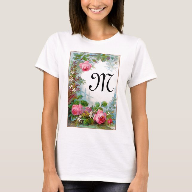T-shirts MONOGRAMA DE rosas E JASMINAS (Frente)