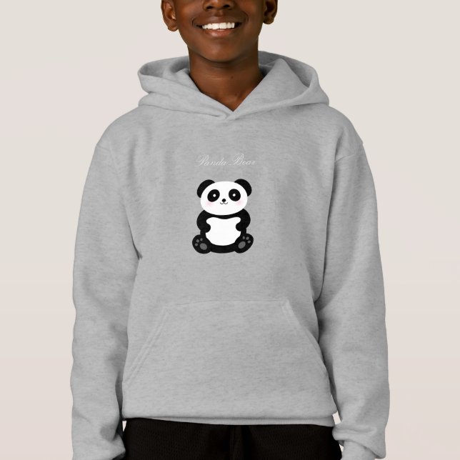 T-shirts Monograma de Urso Panda Bonito (Frente)