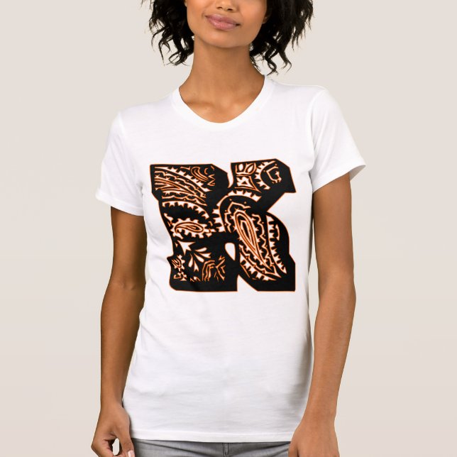 T-shirts Monograma Paisley - K (Frente)