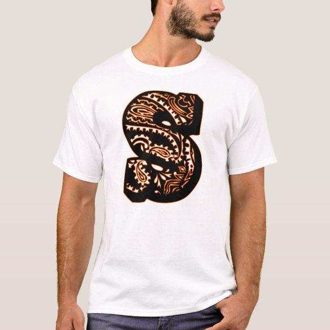 T-shirts Monograma Paisley - S (Frente)