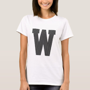 T-shirts Monograma preto e branco das bolinhas