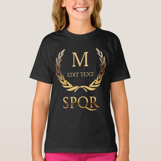 T-shirts Monograma romano (Frente)