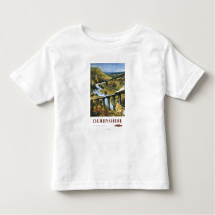 T-shirts Monsal Dale, trem e viaduto British Rail