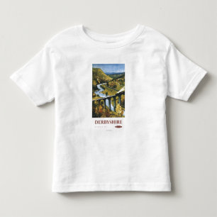 T-shirts Monsal Dale, trem e viaduto British Rail