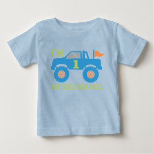 T-shirts Monster truck do primeiro aniversario