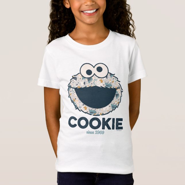 T-shirts Monstro de cookies | Cookie Desde 1969 (Frente)