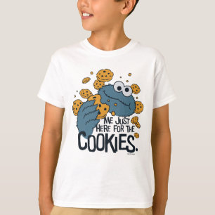 T-shirts Monstro de cookies Eu só estou aqui para os cook