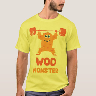 T-shirts Monstro de WOD (monstro bonito do ato de agarrar