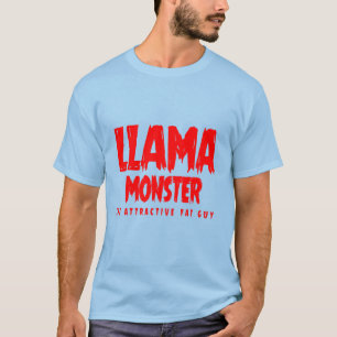 T-shirts monstro do lama (cara gorda atrativa)
