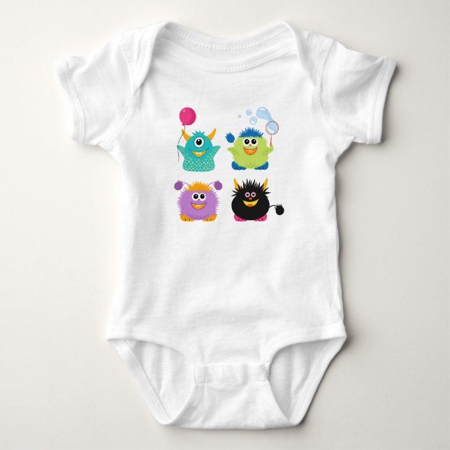 T-shirts Monstro dos desenhos animados (Frente)