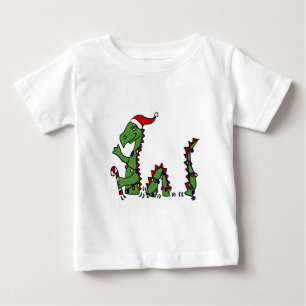 T-shirts Monstro engraçado de Loch Ness no Natal do chapé