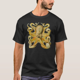 T-shirts Monstro marinho de ilustração antiga de polvo