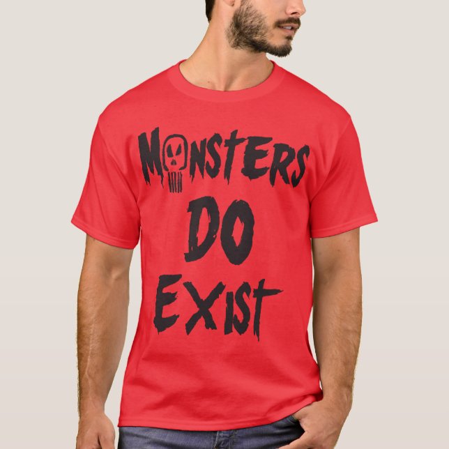 T-shirts Monstros do existe (Frente)