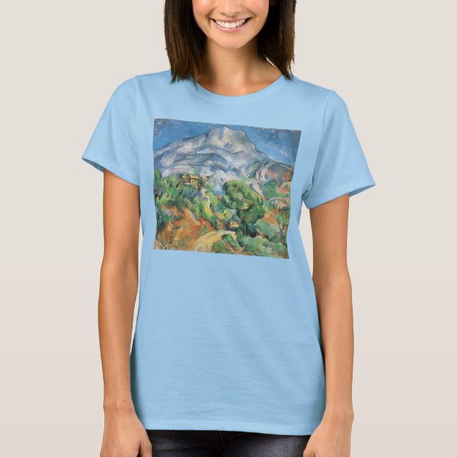 T-shirts Mont Sainte Victoire Acima De Tholonet, Paul Cezan (Frente)
