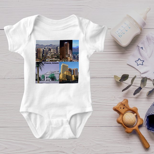 T-shirts Montagem de Arizona Phoenix (Phoenix Arizona Montage Baby Bodysuit)