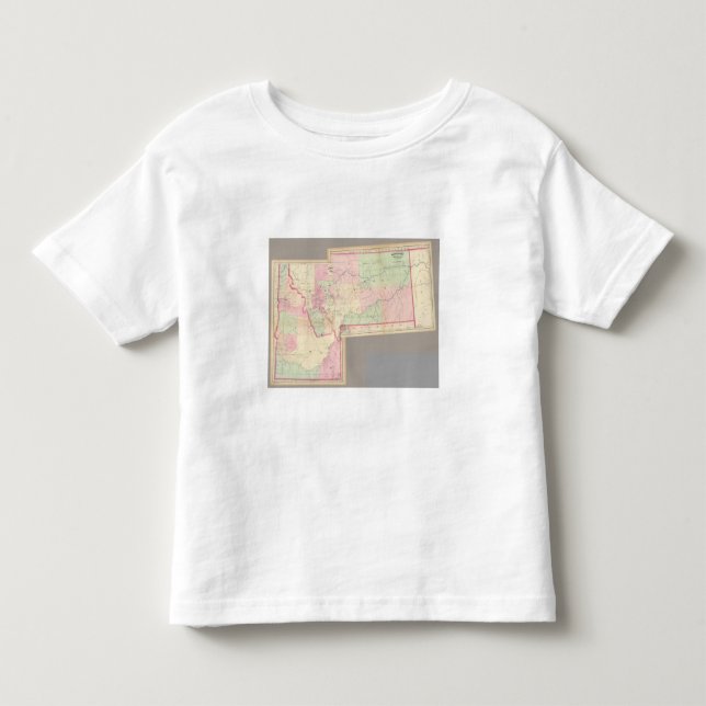 T-shirts Montana composto, Idaho (Frente)