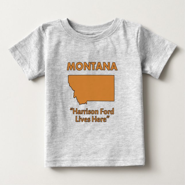 T-shirts Montana - Harrison Ford Vive Aqui (Frente)