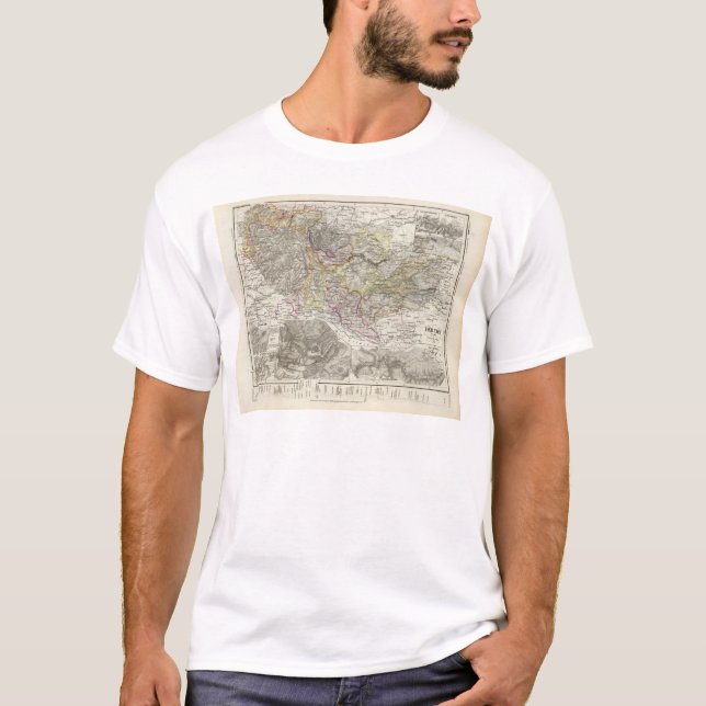 T-shirts Montanhas e rios de Harz Alemanha (Frente)