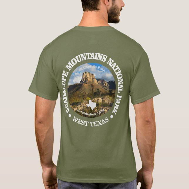 T-shirts Montanhas Guadalupe NP (Verso)