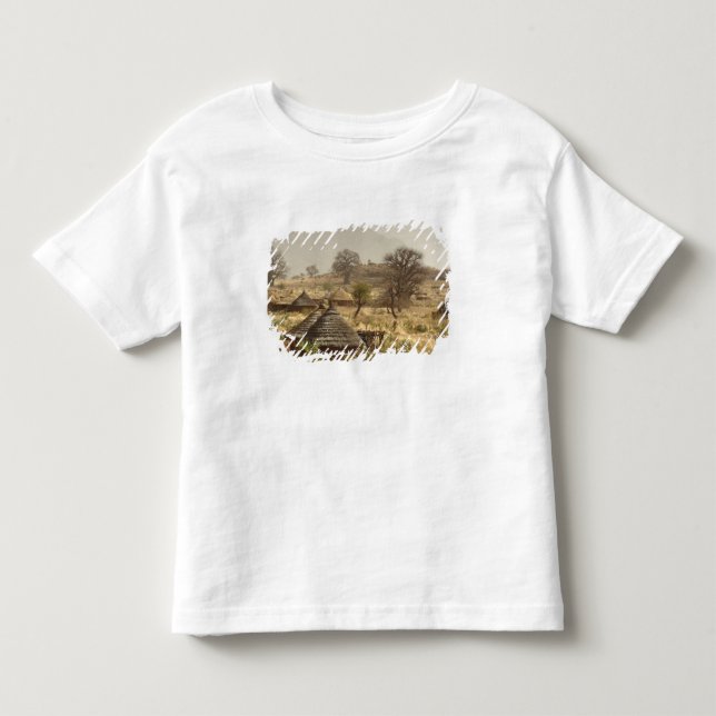 T-shirts Montanhas Nuba, aldeia de Nugera (Frente)