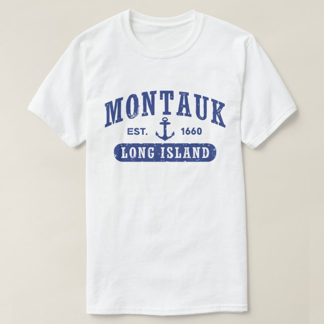 T-shirts Montauk Long Island (Frente do Design)