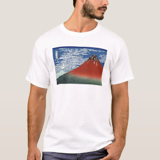 T-shirts Monte Fuji vermelho