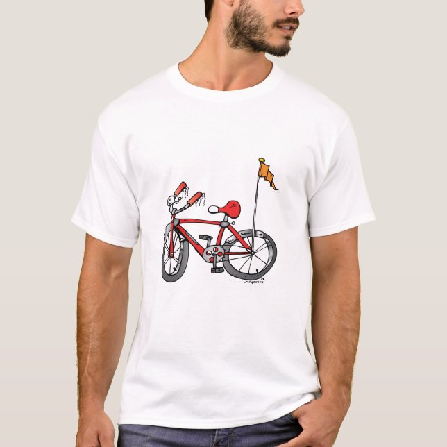 T-shirts Monte mais bicicletas (Frente)