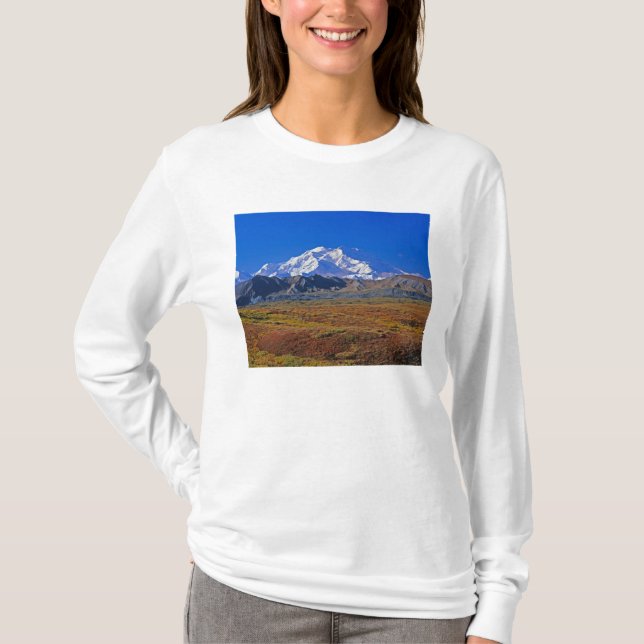 T-shirts Monte. Parque Nacional McKinley Denali, Alasca. (Frente)