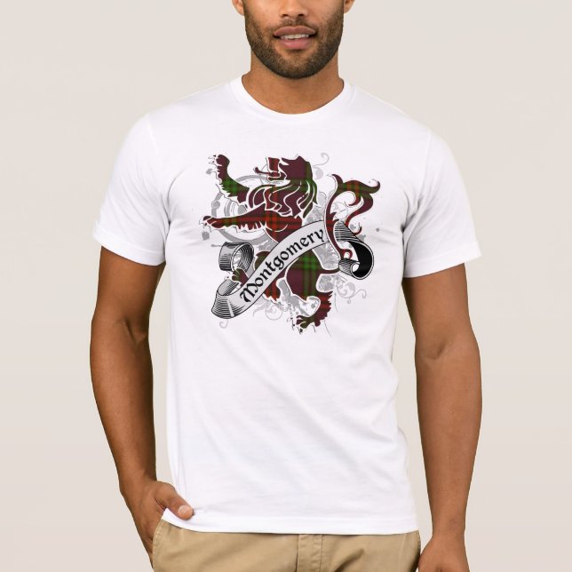 T-shirts Montgomery Tartan Lion (Frente)