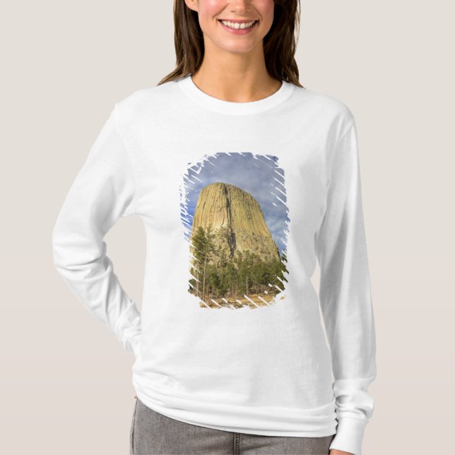 T-shirts Monumento Nacional Devils Tower (Frente)