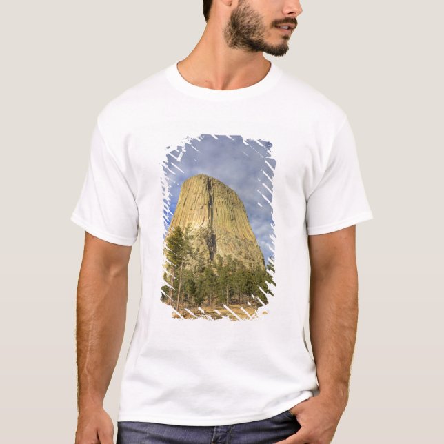T-shirts Monumento Nacional Devils Tower (Frente)