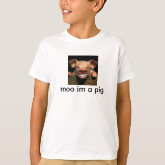 T-shirts MOO im um porco
