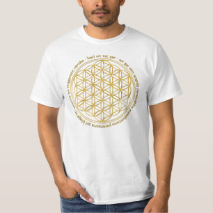 T-shirts Moola Mantra, flor da vida/