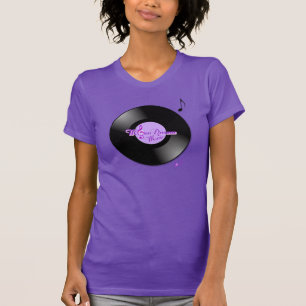 T-shirts MoonDreams Music Record Purple Fine Jersey T Shirt