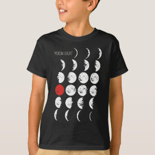 T-shirts MOONLICE branco e vermelho + suas ideias