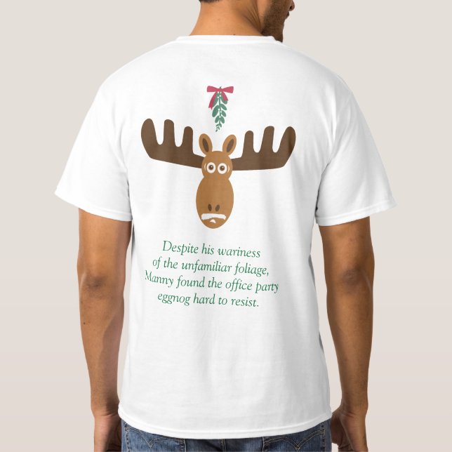 T-shirts Moose Head_Mooseltoe & Eggnog (Verso)