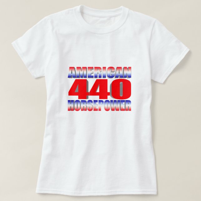 T-shirts Mopar 440 Dodge (Frente do Design)