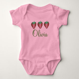 T-shirts Morangos Vermelhos Fruta de Morango Personalizada