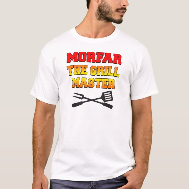 T-shirts Morfar o mestre da grade (Frente)